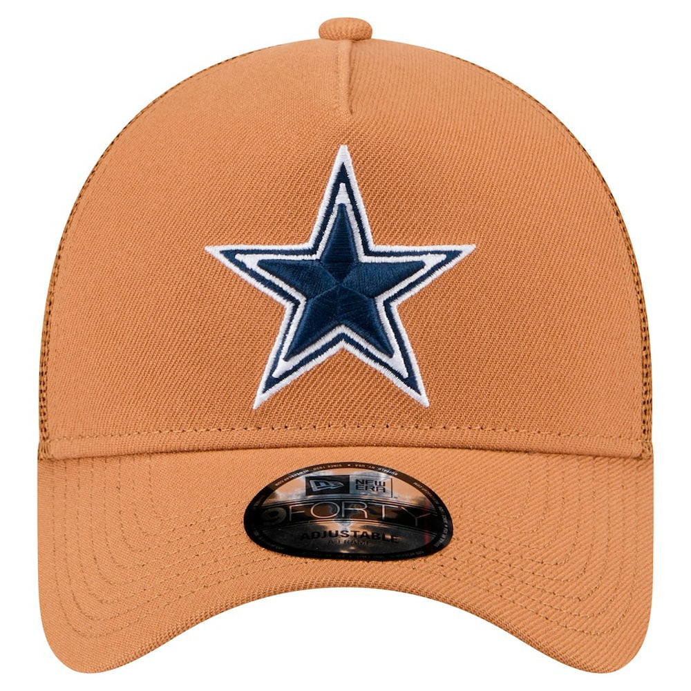 Dallas Cowboys New Era Color Pack Side Patch A-Frame 9FORTY Adjustable Hat - Brown outlet