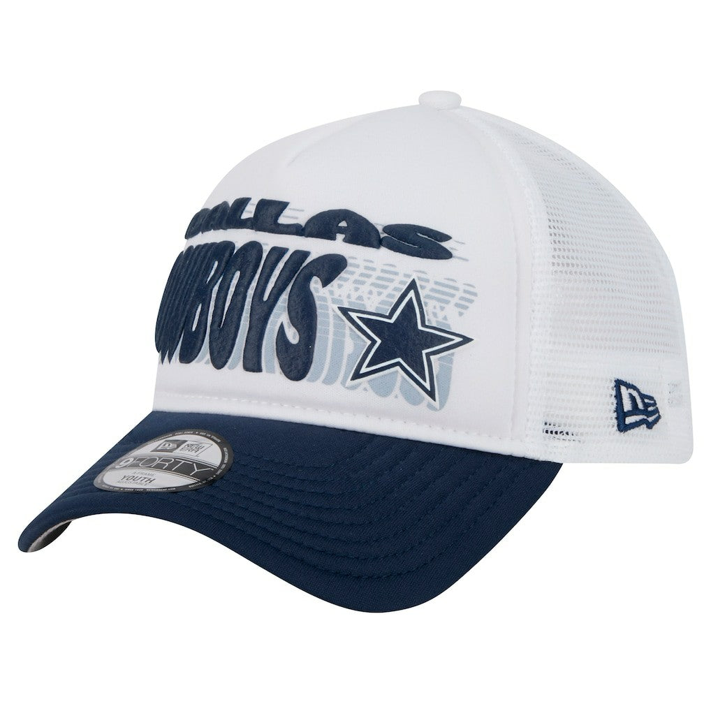 Dallas Cowboys New Era Preschool Team Printed A Frame 9FORTY Adjustable Hat - White discount
