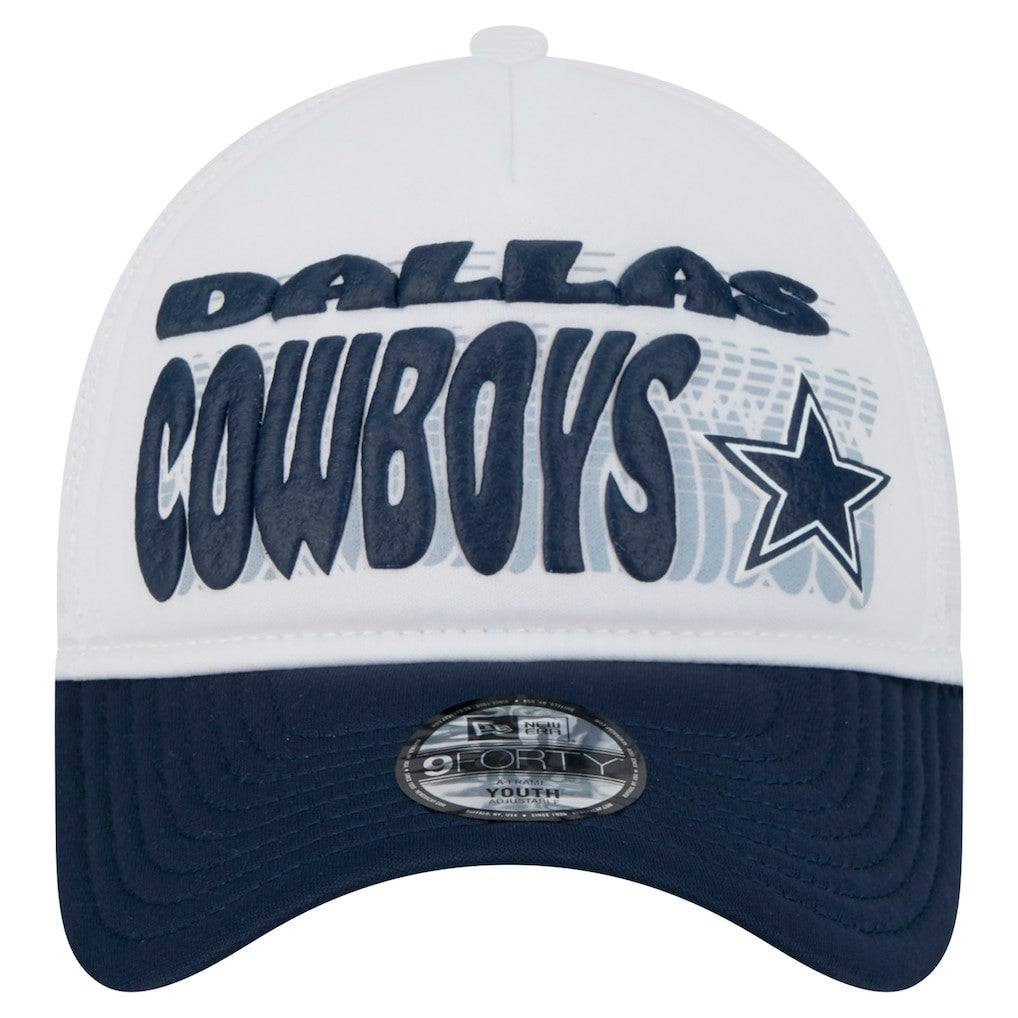 Dallas Cowboys New Era Preschool Team Printed A Frame 9FORTY Adjustable Hat - White discount