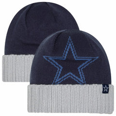 Dallas Cowboys New Era Youth Oversize Cuffed Knit Hat - Navy outlet