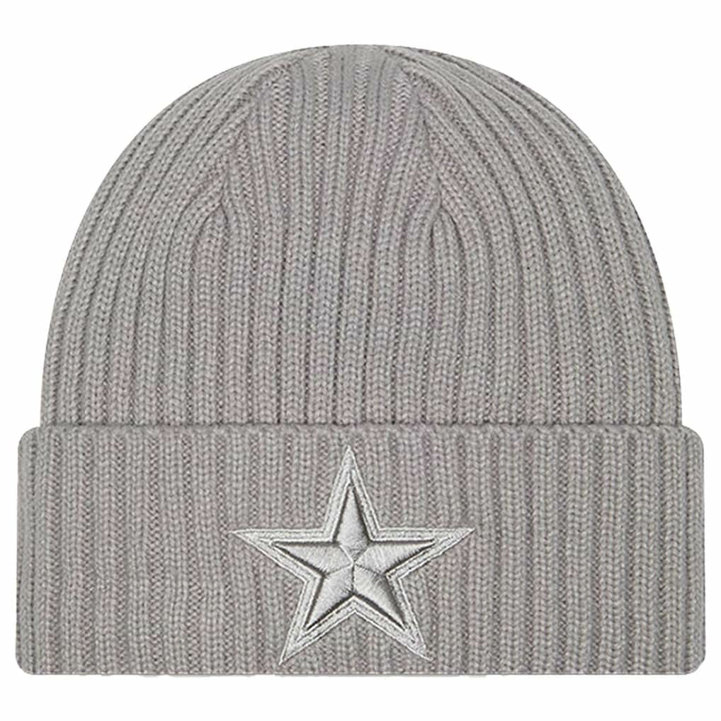 Dallas Cowboys New Era Youth Tonal Color Pack Cuffed Knit Hat - Gray for sale