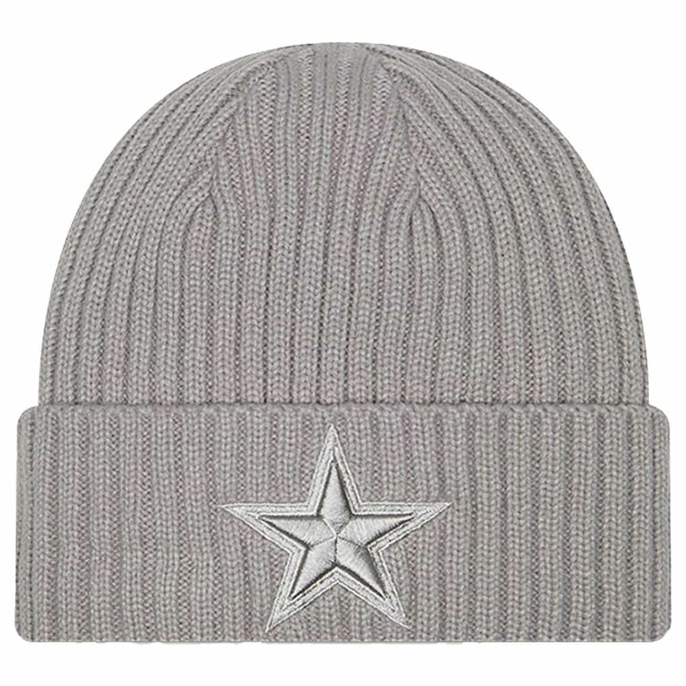 Dallas Cowboys New Era Youth Tonal Color Pack Cuffed Knit Hat - Gray for sale