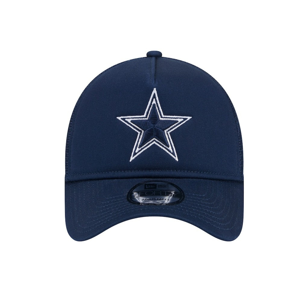Dallas Cowboys New Era Main A-Frame Trucker 9FORTY Adjustable Hat - Navy online