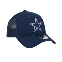 Dallas Cowboys New Era Main A-Frame Trucker 9FORTY Adjustable Hat - Navy online