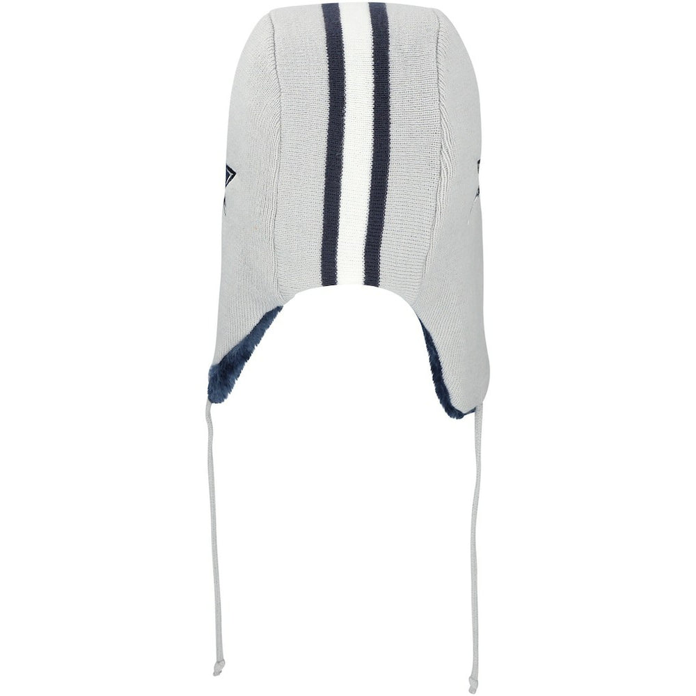 Dallas Cowboys New Era Helmet Head Trapper Knit Hat - Gray outlet