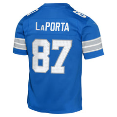 Sam LaPorta Detroit Lions Youth Game Jersey - Blue | Nike cheap