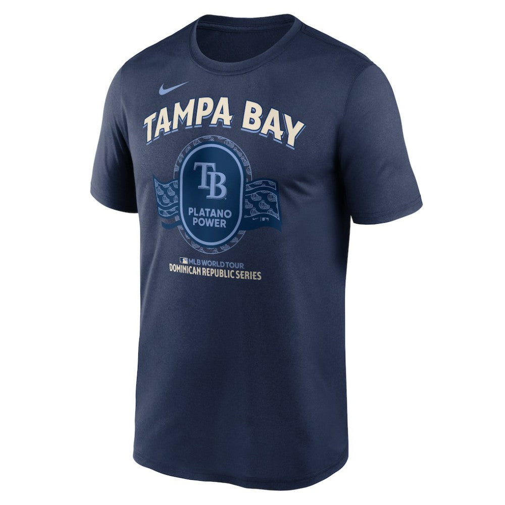 Tampa Bay Rays Dominican Republic Series Legend T-Shirt - Navy | Nike