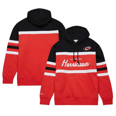 Carolina Hurricanes Mitchell & Ness Head Coach Pullover Hoodie Red/Black