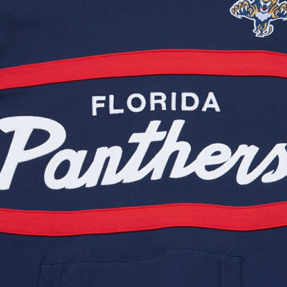 Florida Panthers Mitchell & Ness Head Coach Pullover Hoodie Navy