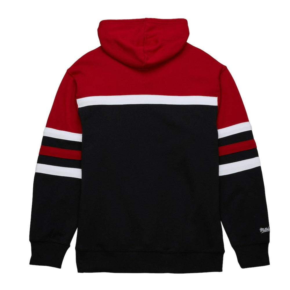 Chicago Blackhawks Mitchell & Ness Head Coach Pullover Hoodie Black/Red