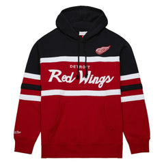 Detroit Red Wings Mitchell & Ness Head Coach Pullover Hoodie Red/Black