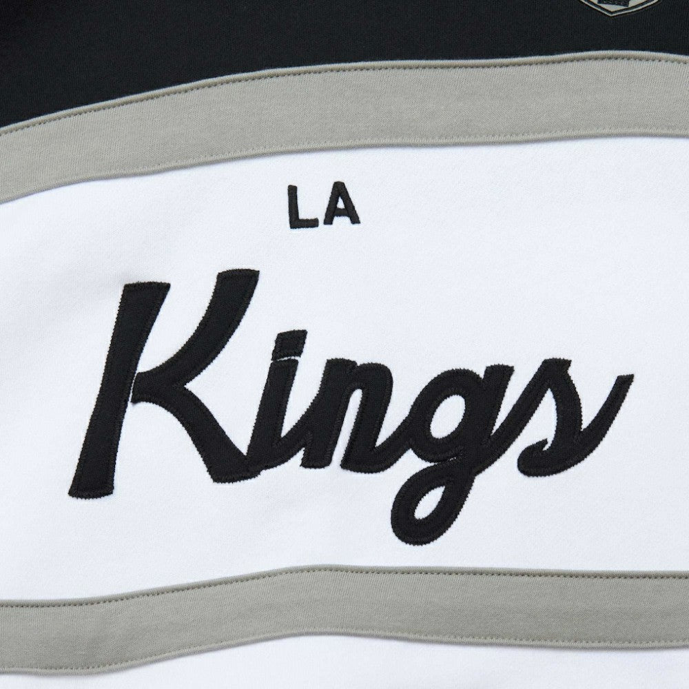 Los Angeles Kings Mitchell & Ness Head Coach Pullover Hoodie White/Black