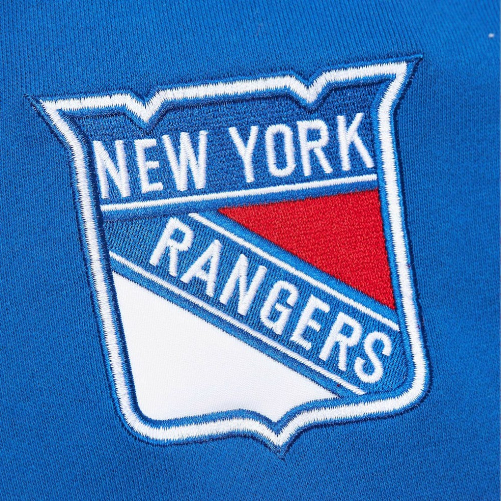 New York Rangers Mitchell & Ness Head Coach Pullover Hoodie White/Blue
