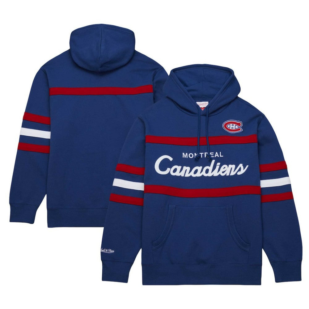 Montreal Canadiens Mitchell & Ness Head Coach Pullover Hoodie Navy