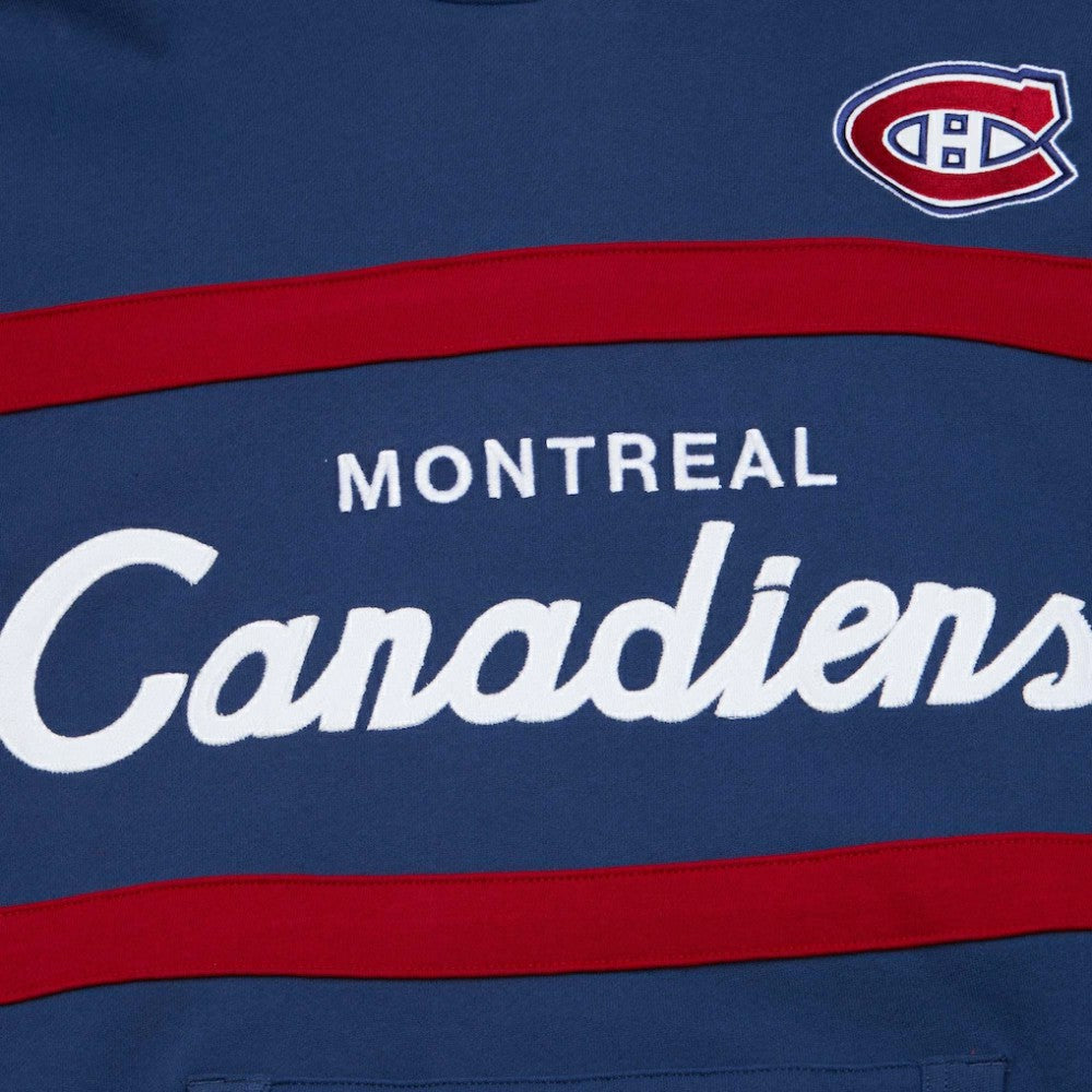 Montreal Canadiens Mitchell & Ness Head Coach Pullover Hoodie Navy