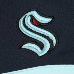 Seattle Kraken Mitchell & Ness Head Coach Pullover Hoodie Deep Sea Blue