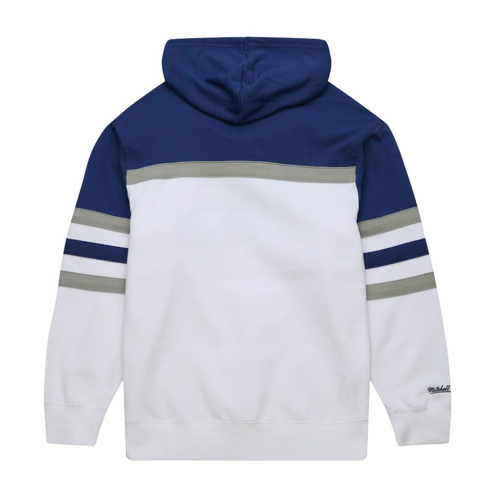 Tampa Bay Lightning Mitchell & Ness Head Coach Pullover Hoodie White/Blue