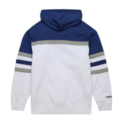 Tampa Bay Lightning Mitchell & Ness Head Coach Pullover Hoodie White/Blue