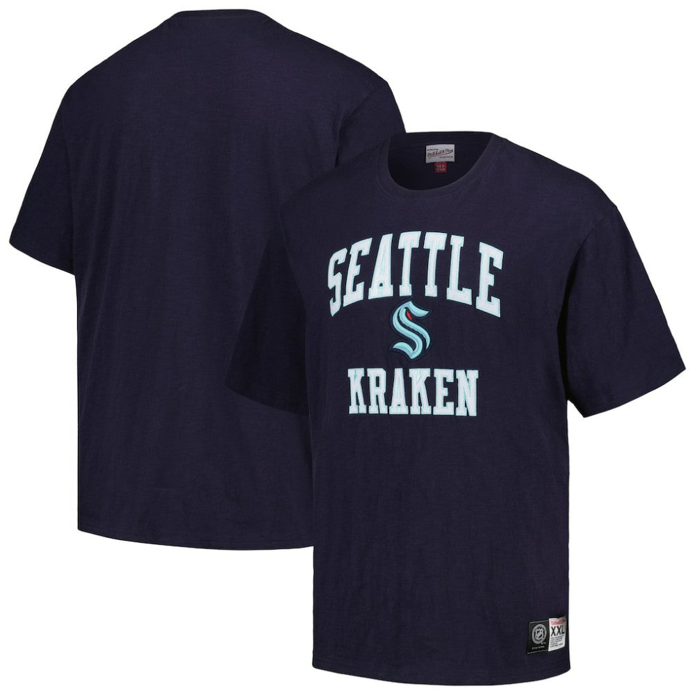 Seattle Kraken Mitchell & Ness Legendary Slub T-Shirt Deep Sea Blue