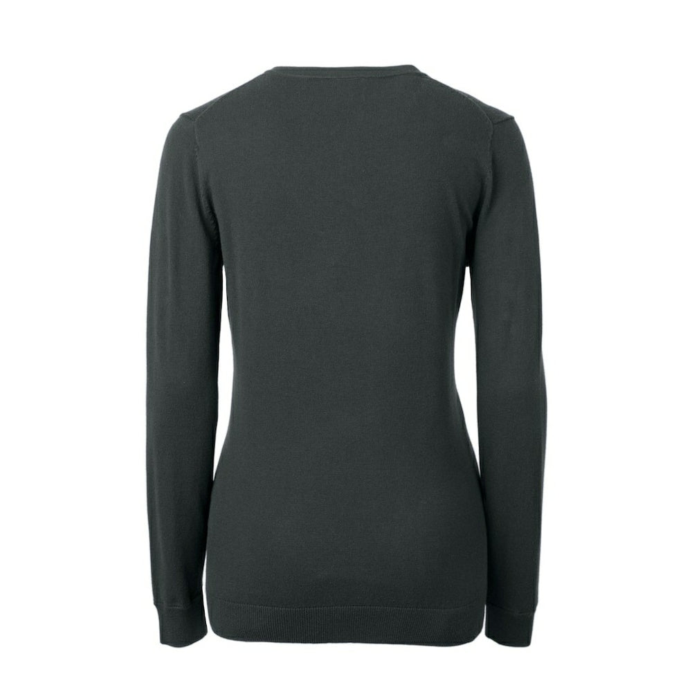 Atlanta Falcons Cutter & Buck Women's Throwback Logo Lakemont Tri-Blend V-Neck Pullover Sweater - Heather Charcoal online