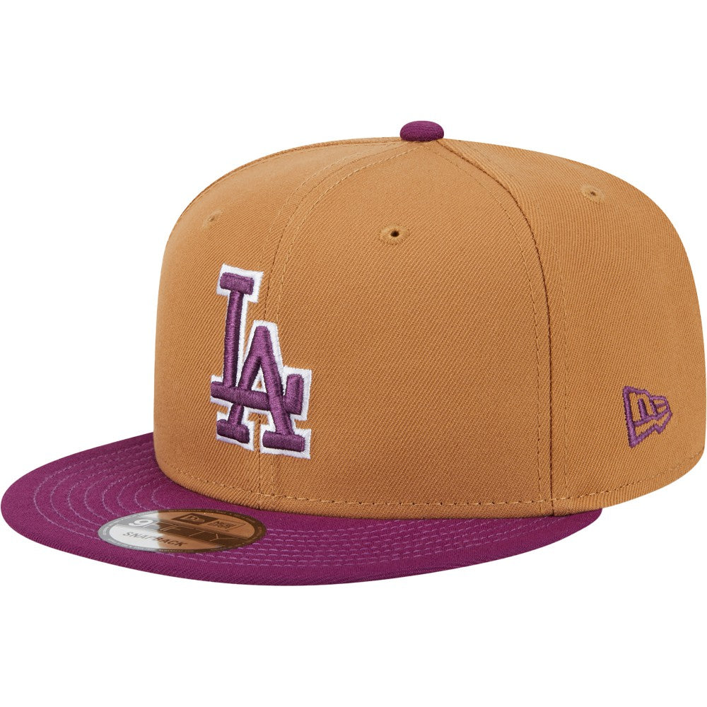 Los Angeles Dodgers Color Pack Two-Tone 9FIFTY Snapback Hat - Brown/Purple | New Era