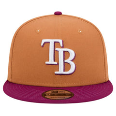 Tampa Bay Rays Color Pack Two-Tone 9FIFTY Snapback Hat - Brown/Purple | New Era