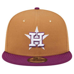 Houston Astros Color Pack Two-Tone 9FIFTY Snapback Hat - Brown/Purple | New Era
