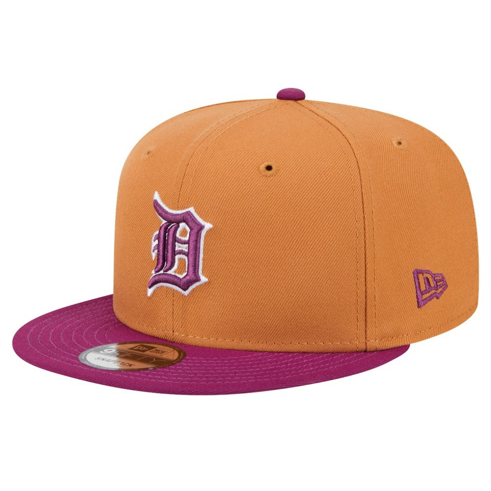 Detroit Tigers Color Pack Two-Tone 9FIFTY Snapback Hat - Brown/Purple | New Era
