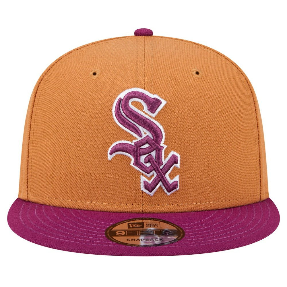 Chicago White Sox Color Pack Two-Tone 9FIFTY Snapback Hat - Brown/Purple | New Era