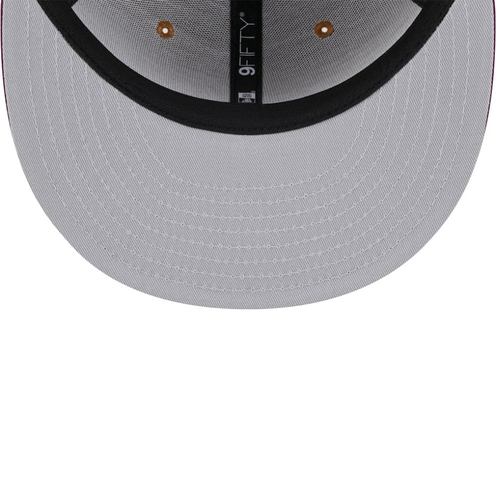 Atlanta Braves Color Pack Two-Tone 9FIFTY Snapback Hat - Brown/Purple | New Era