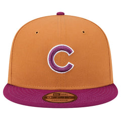 Chicago Cubs Color Pack Two-Tone 9FIFTY Snapback Hat - Brown/Purple | New Era