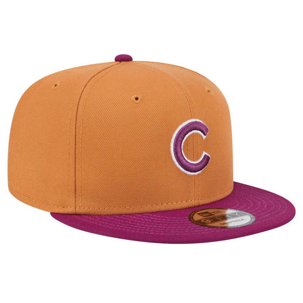 Chicago Cubs Color Pack Two-Tone 9FIFTY Snapback Hat - Brown/Purple | New Era