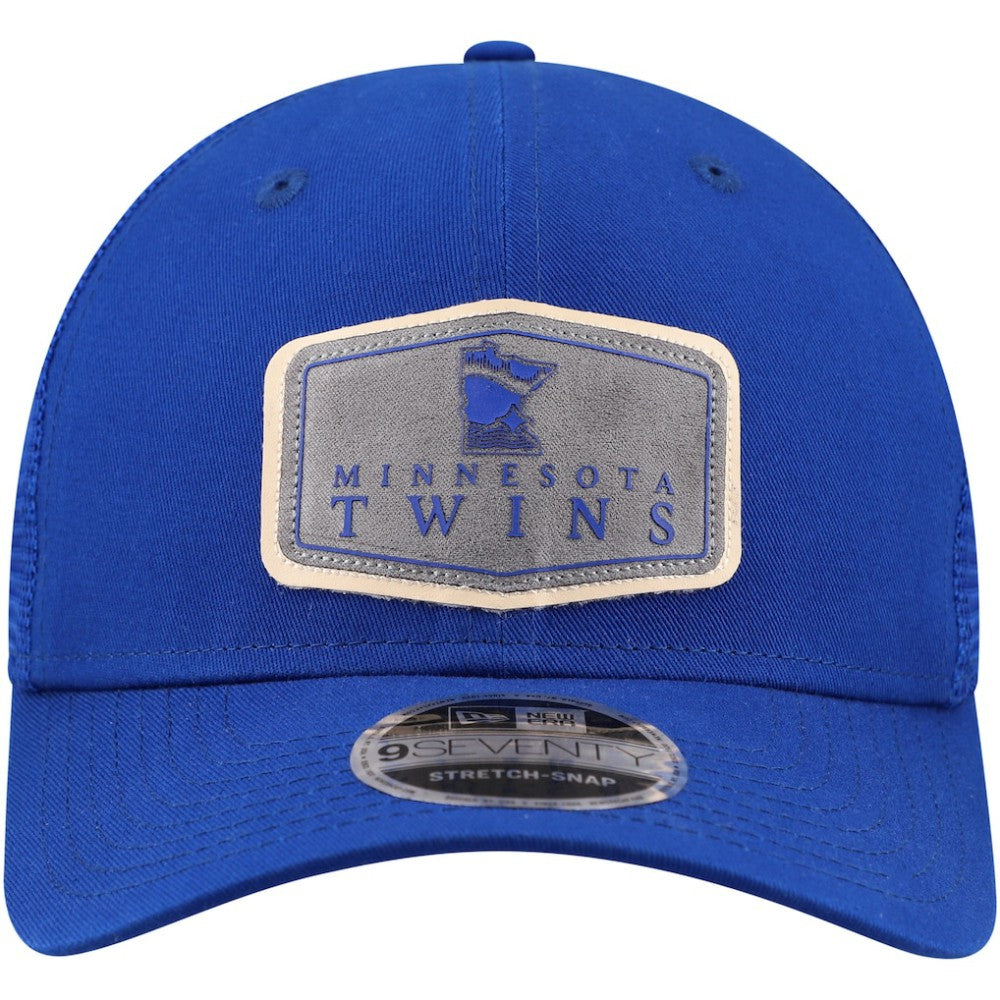 Minnesota Twins Labeled 9SEVENTY Stretch-Snap Hat - Blue | New Era