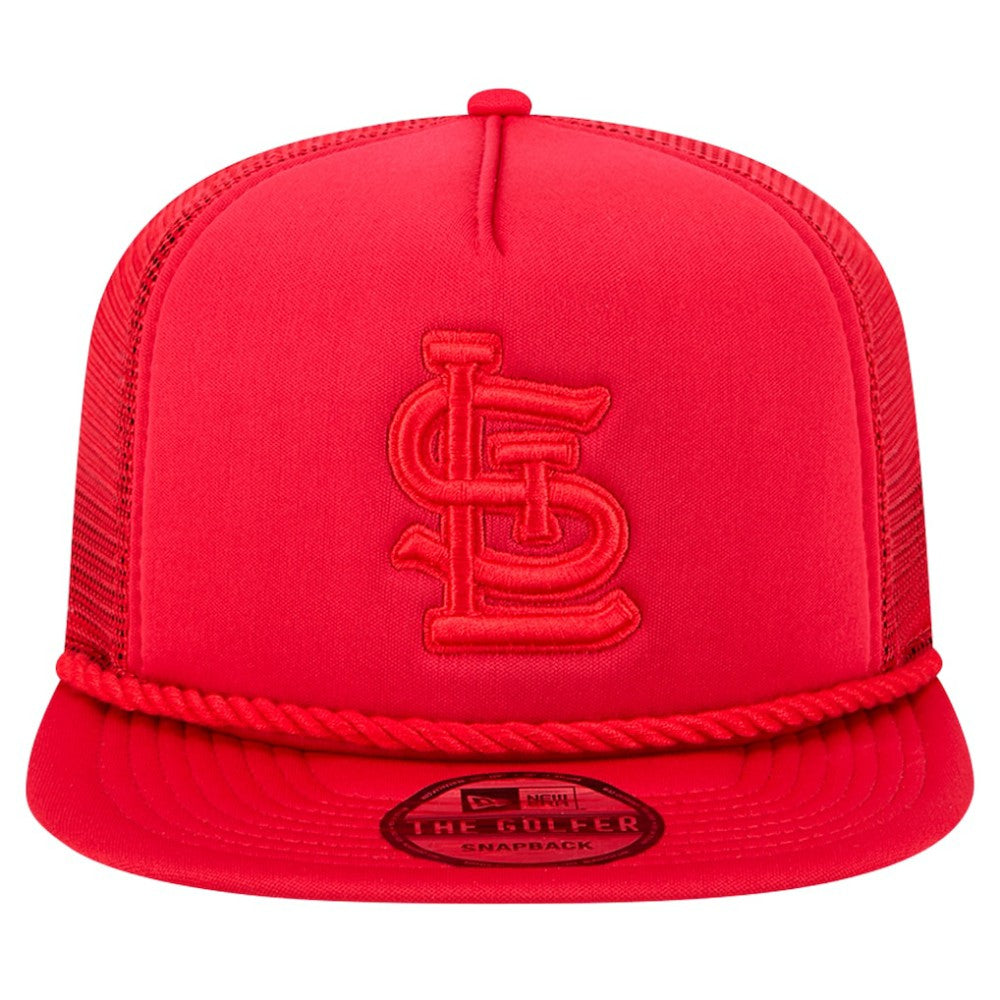 St. Louis Cardinals Tone Foam Meshback Golfer Snapback Hat - Red | New Era