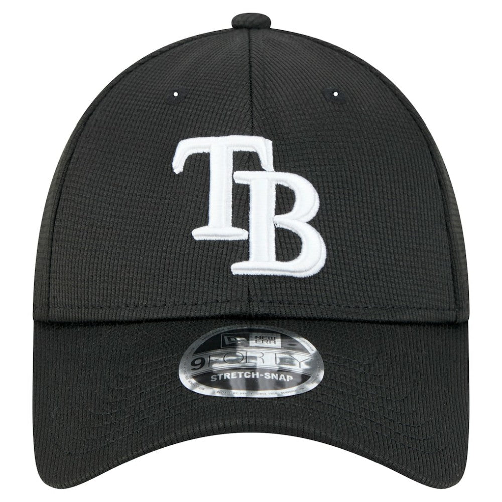 Tampa Bay Rays Pivot 9FORTY Adjustable Hat - Black | New Era