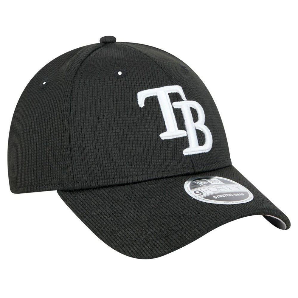 Tampa Bay Rays Pivot 9FORTY Adjustable Hat - Black | New Era