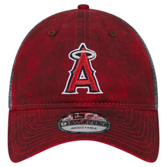 Los Angeles Angels Team Slick Trucker 9TWENTY Adjustable Hat - Red | New Era