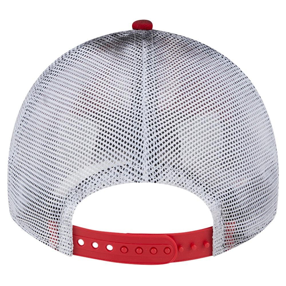 Los Angeles Angels Team Slick Trucker 9TWENTY Adjustable Hat - Red | New Era