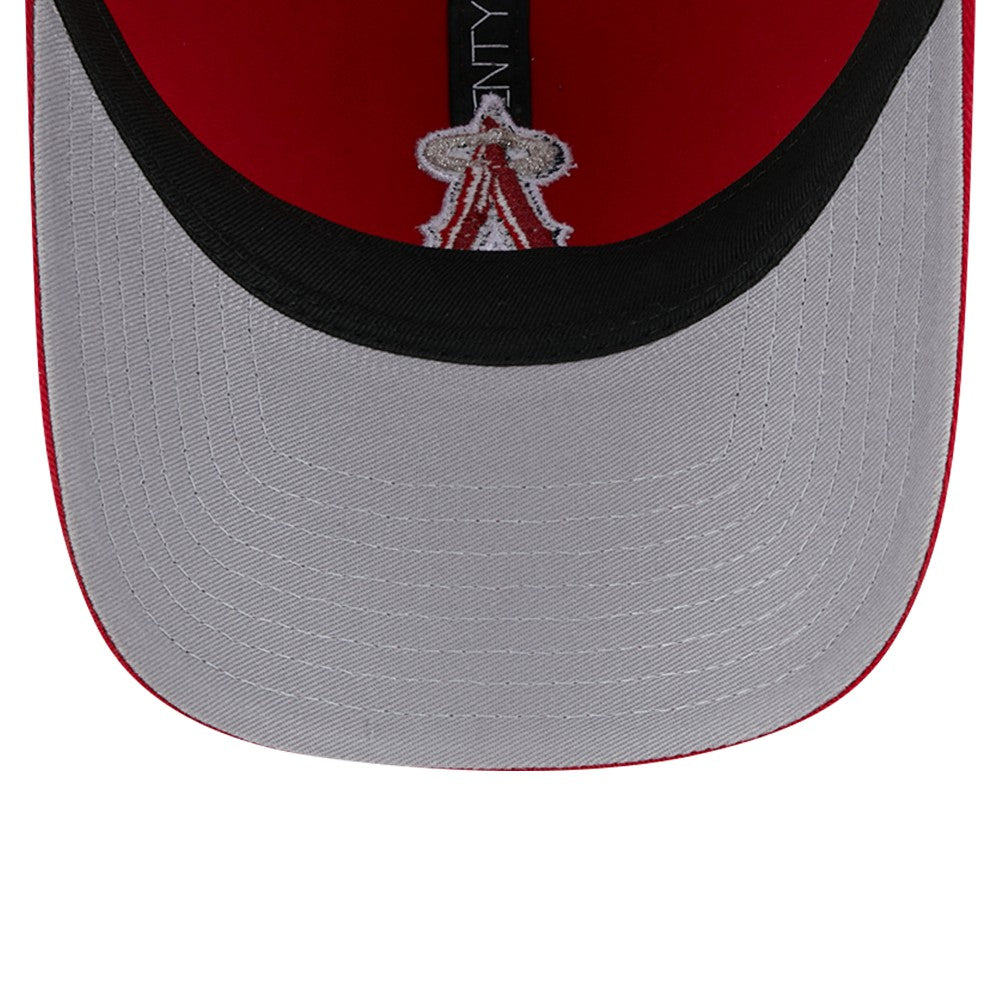 Los Angeles Angels Team Slick Trucker 9TWENTY Adjustable Hat - Red | New Era