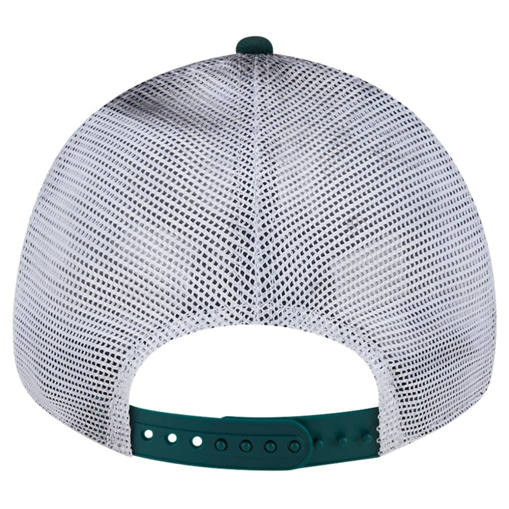Athletics Team Slick Trucker 9TWENTY Adjustable Hat - Green | New Era