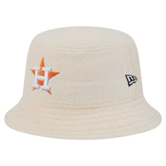 Houston Astros Women's Chrome Cozy Bucket Hat - White | New Era
