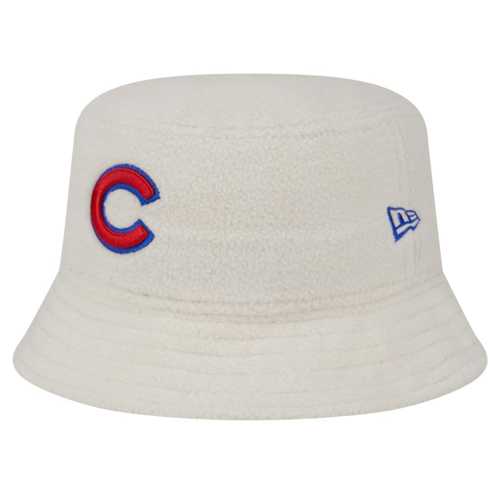 Chicago Cubs Women's Chrome Cozy Bucket Hat - White | New Era