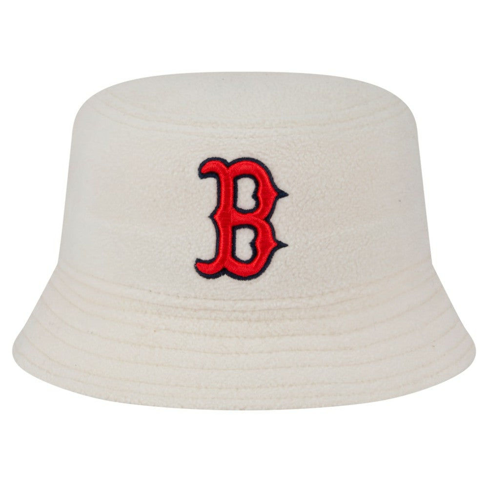 Boston Red Sox Women's Chrome Cozy Bucket Hat - White | New Era