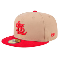 St. Louis Cardinals 59FIFTY Fitted Hat - Khaki | New Era