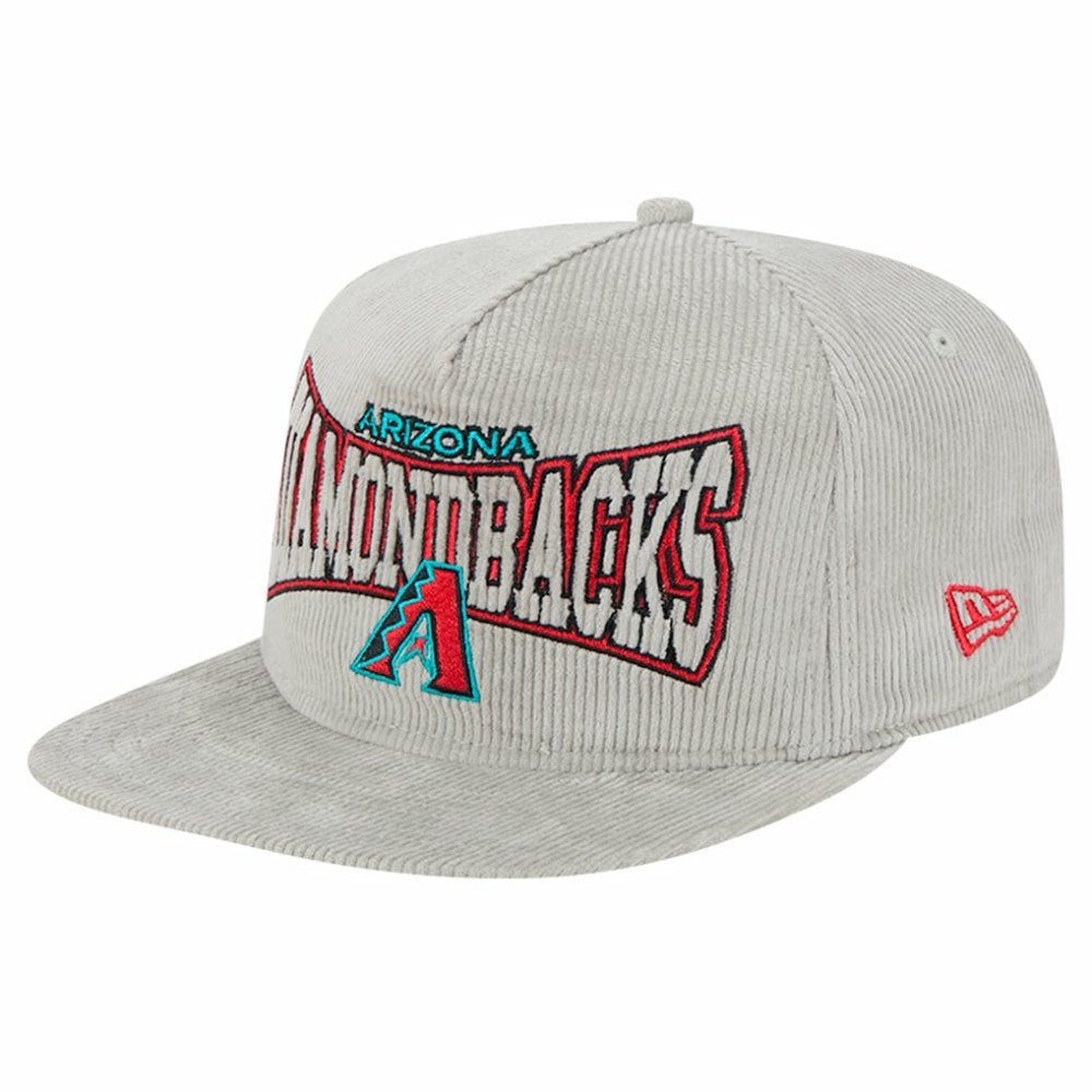 Arizona Diamondbacks Gray Corduroy Golfer Snapback Hat | New Era