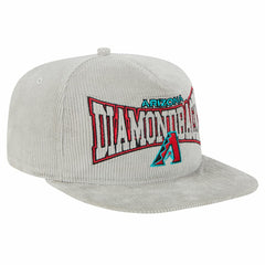 Arizona Diamondbacks Gray Corduroy Golfer Snapback Hat | New Era