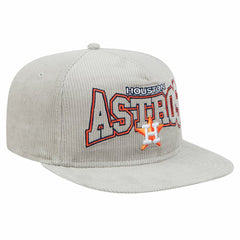 Houston Astros Gray Corduroy Golfer Snapback Hat | New Era