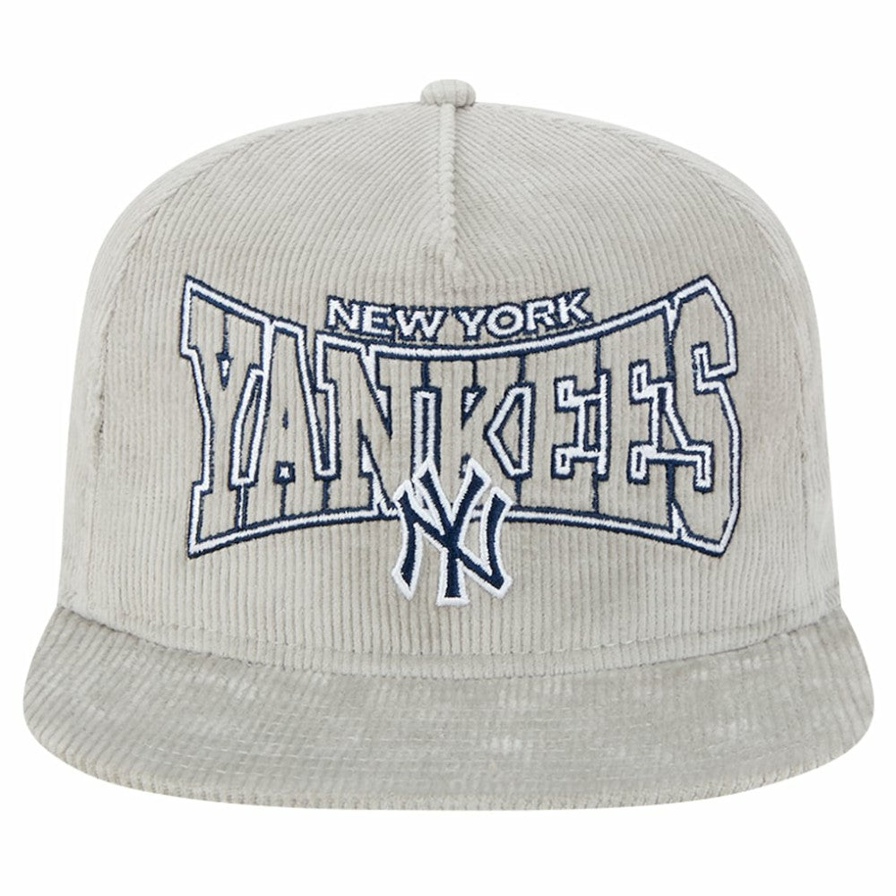 New York Yankees Gray Corduroy Golfer Snapback Hat | New Era