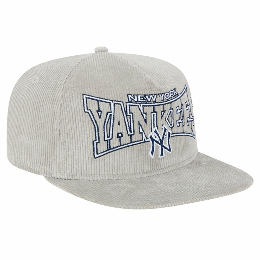 New York Yankees Gray Corduroy Golfer Snapback Hat | New Era