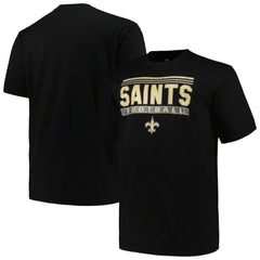 New Orleans Saints Big & Tall Pop T-Shirt - Black on sale